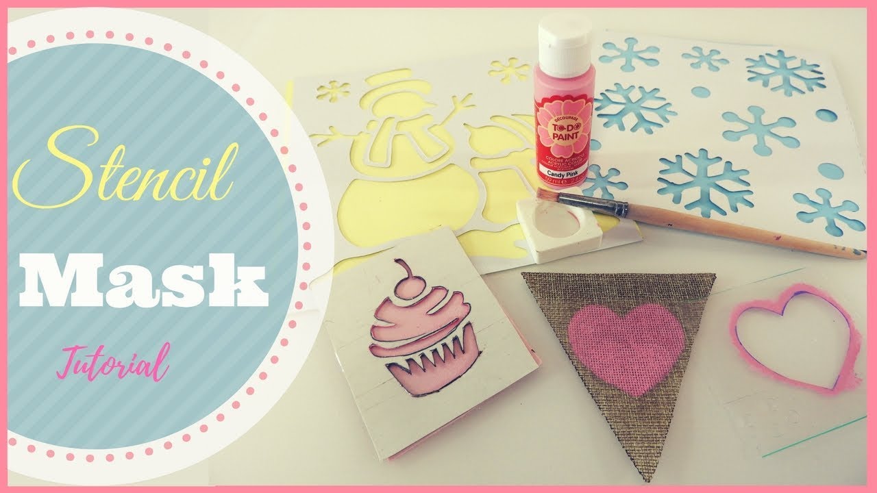 mascherina Stencil fai da te, super economica: tutorial