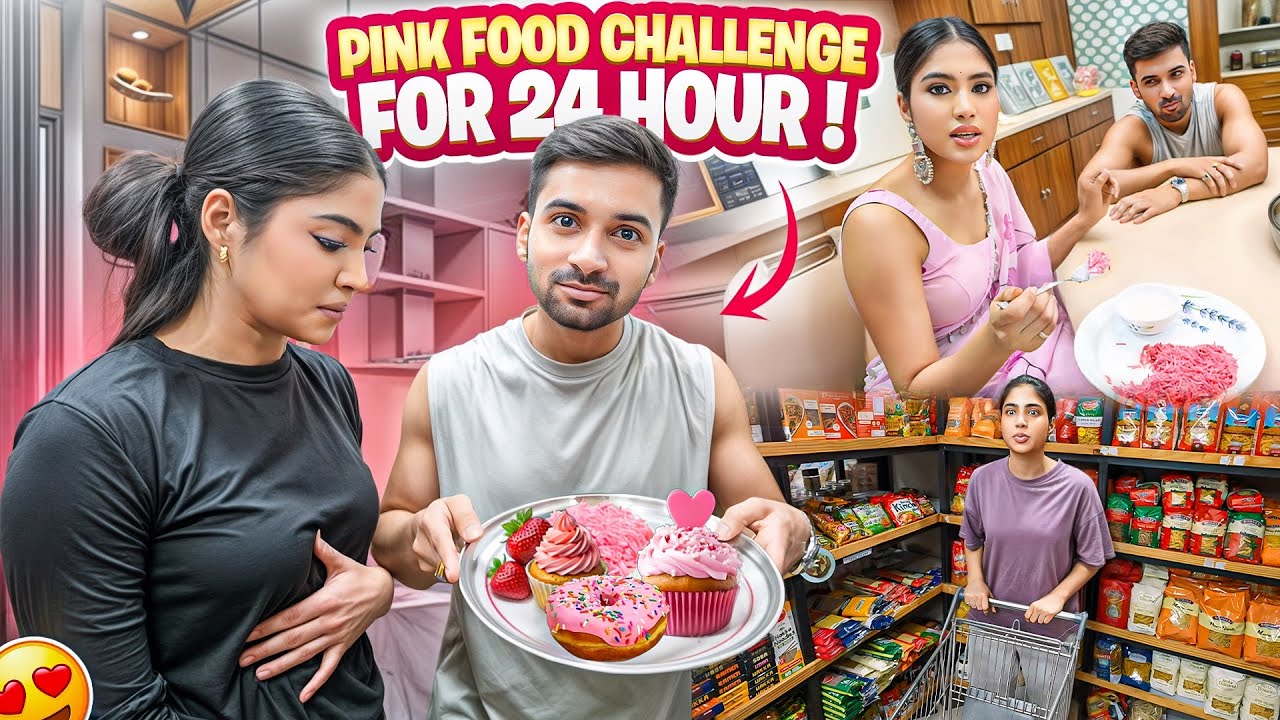 Pink food challenge for 24 hour