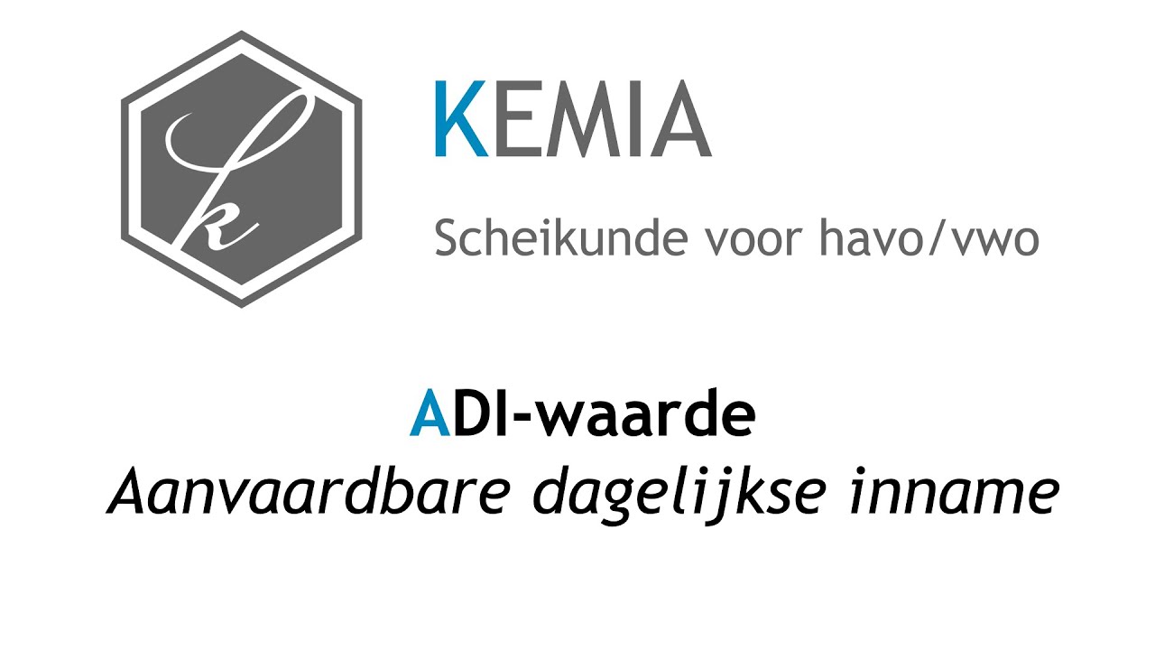 ADI-waarde: Aanvaardbare dagelijkse inname