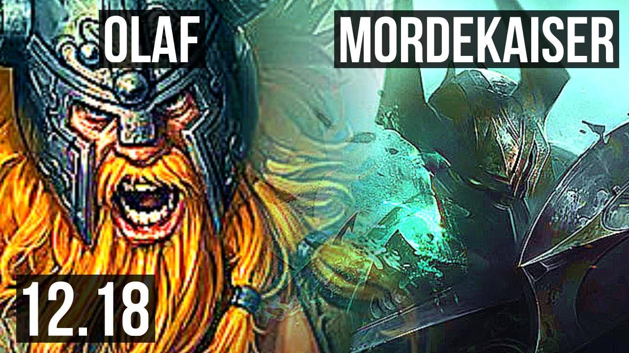 OLAF vs MORDE (TOP) | 12/1/8, Legendary, 300+ games | EUW Diamond | 12.18