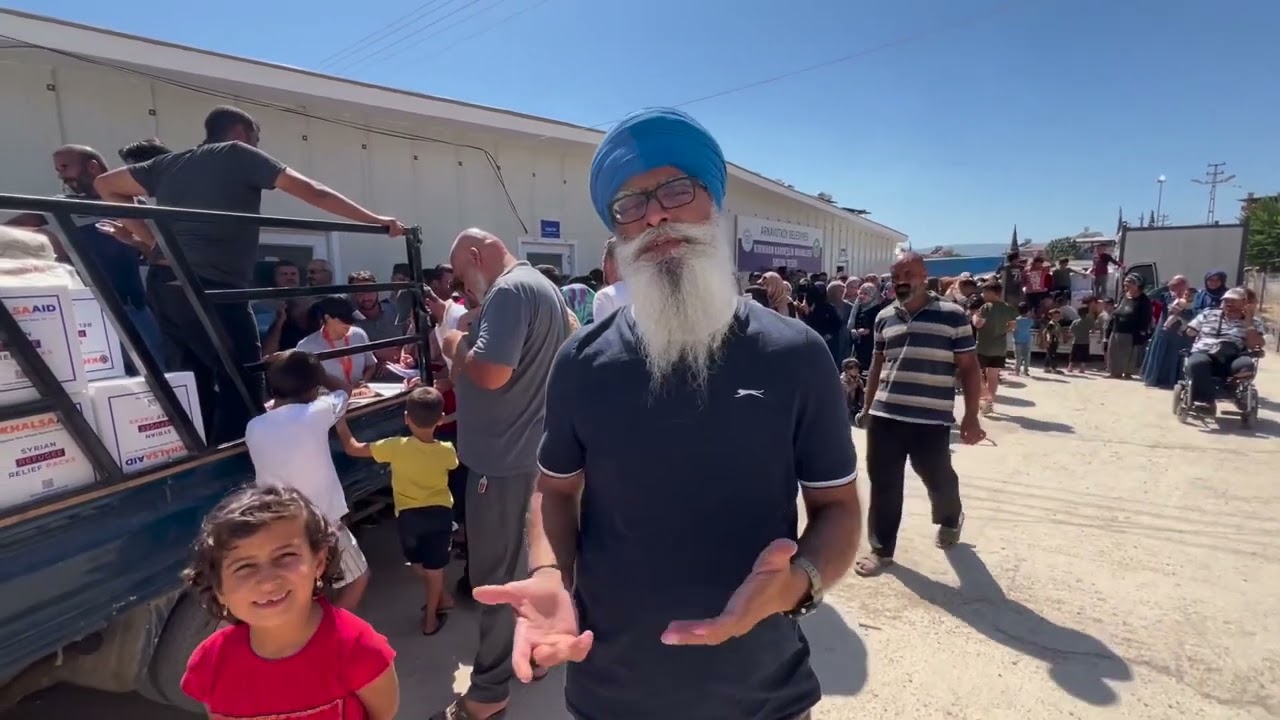 Food packs distribution for Syrian refugees in Turkey#Syrian #Refugees #Humanity #Seva #KhalsaAid