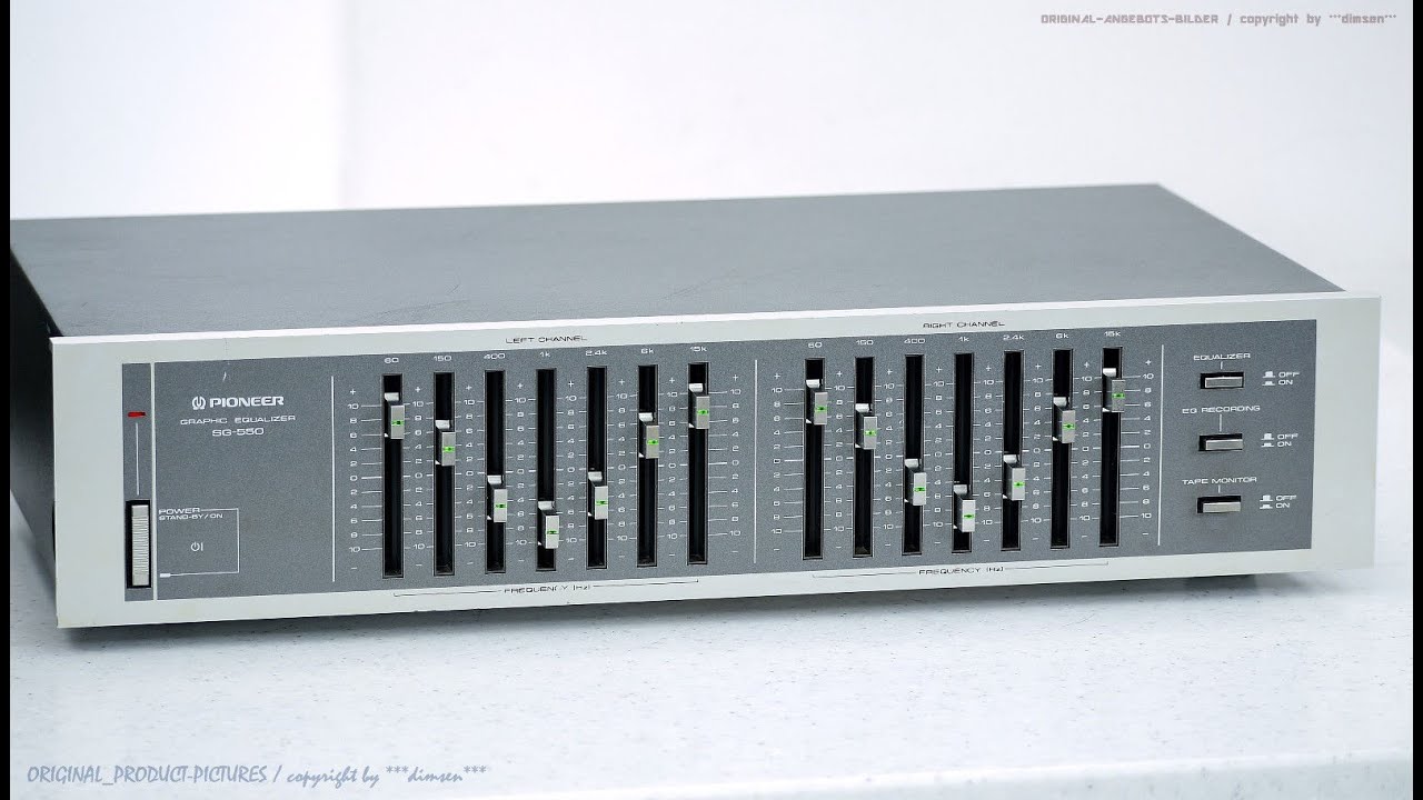 RESTORATION OF PIONEER SG 550 GRAPHIC EQUALIZER.
