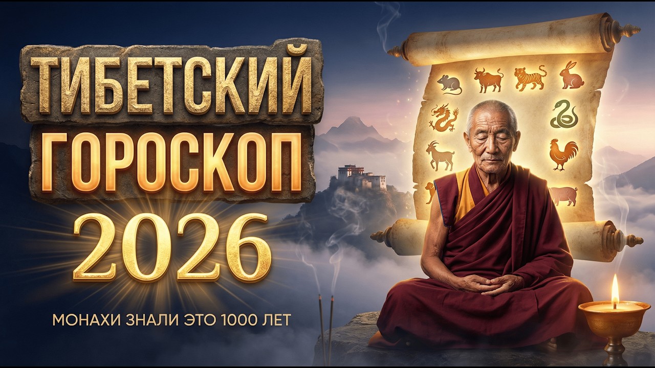 🏔️ ТИБЕТСКИЙ ГОРОСКОП 2026 — ТО ЧТО МОНАХИ ВИДЕЛИ 1000 ЛЕТ НАЗАД СБЫВАЕТСЯ СЕЙЧАС