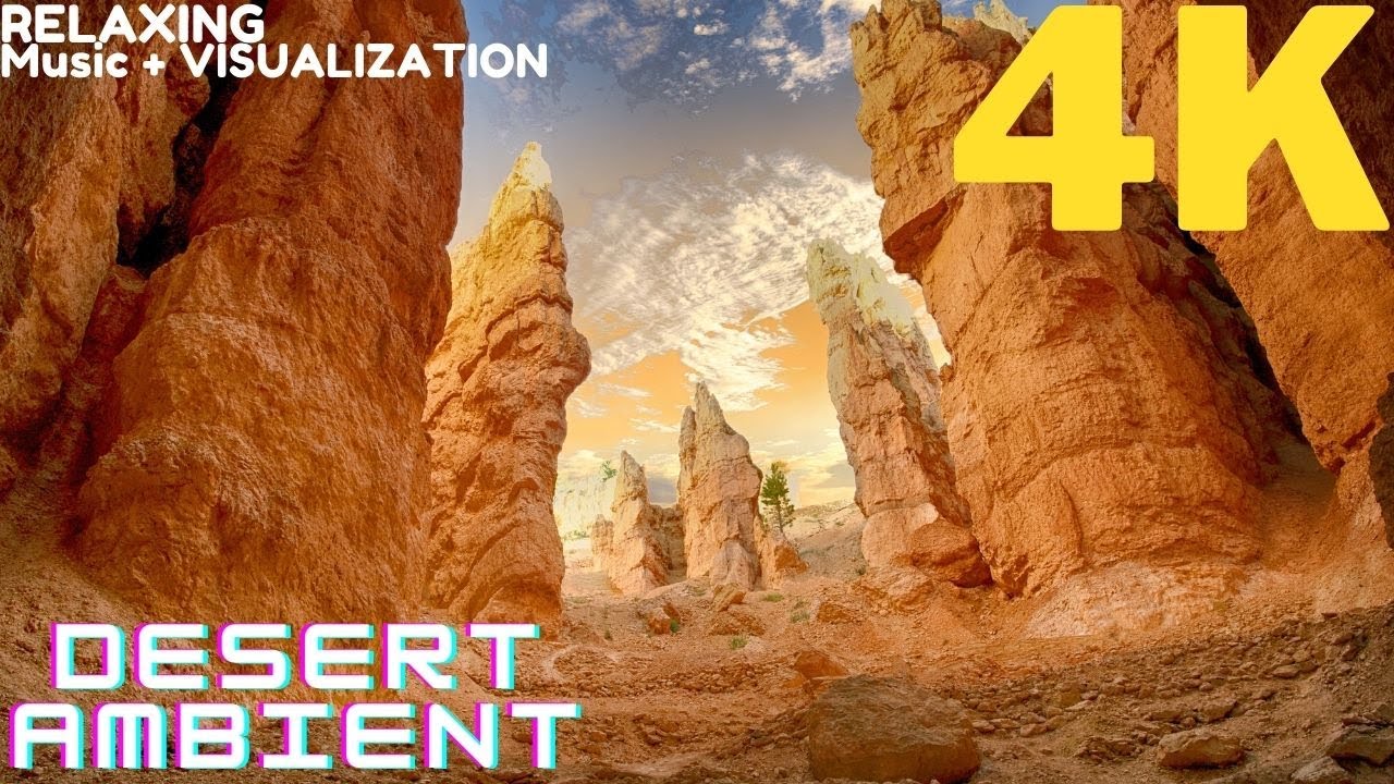 Desert Ambient Music | 4K BACKGROUND | CYBERMAX MUSIC | Relax