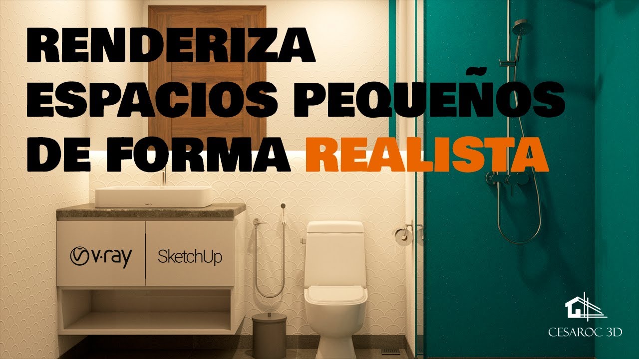 Renderiza espacios pequeños de forma REALISTA 😎📸