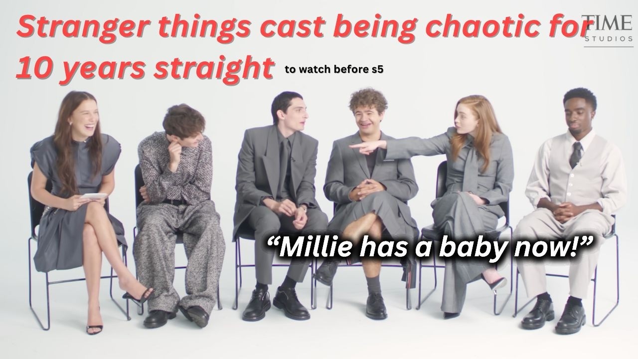Stranger things cast being chaotic siblings for a decade straight