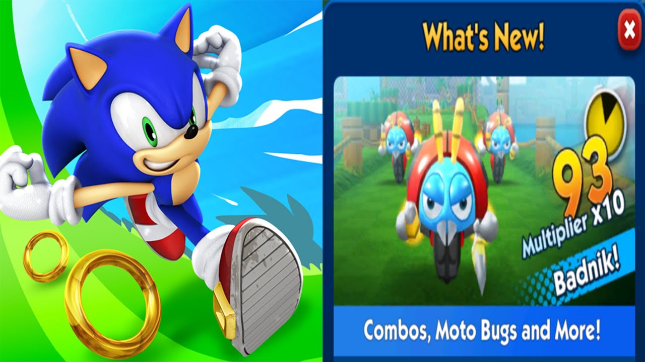 Сегодня Sonic Dash получает крупное обновление, которое добавляет комбо, новые мотожуки, панели п...