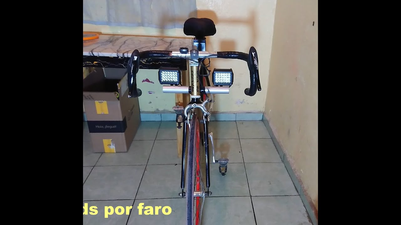 Faros Led de Carro en Bicicleta