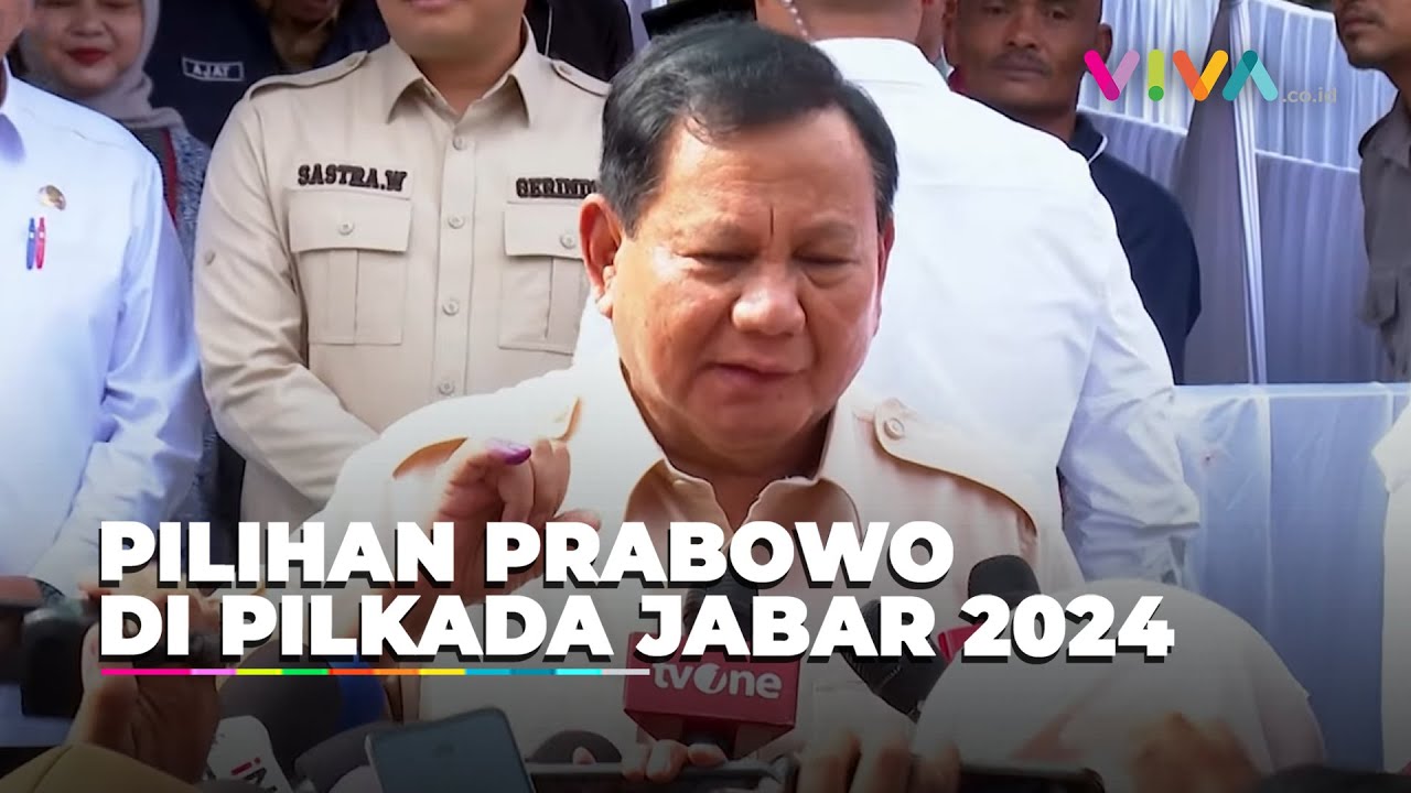 Ditanya Pilih Siapa di Pilkada Jawa Barat, Ini Jawaban Presiden Prabowo