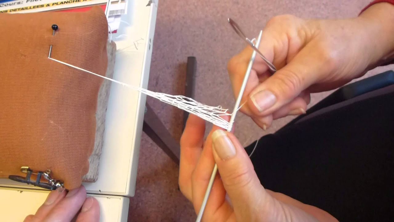 Confection de filet à maille irrégulière avec Andrée Flock