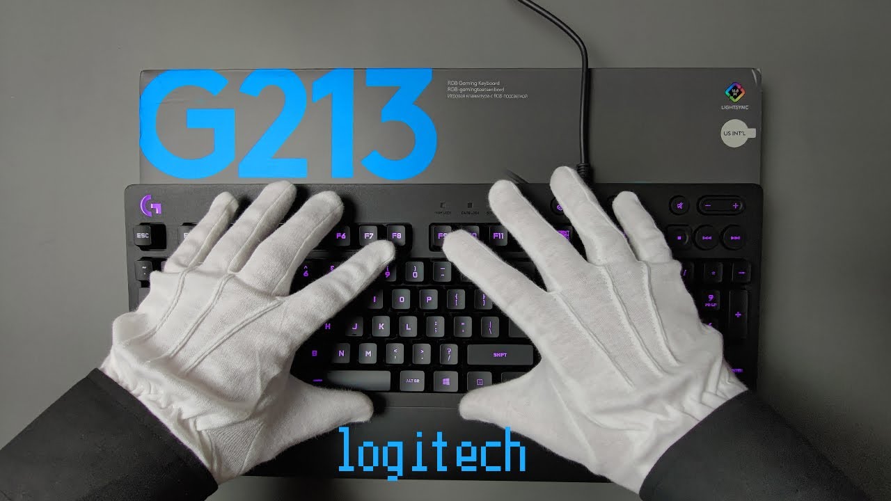 Logitech G213 Prodigy Gaming Keyboard Sound Test and Unboxing - ASMR