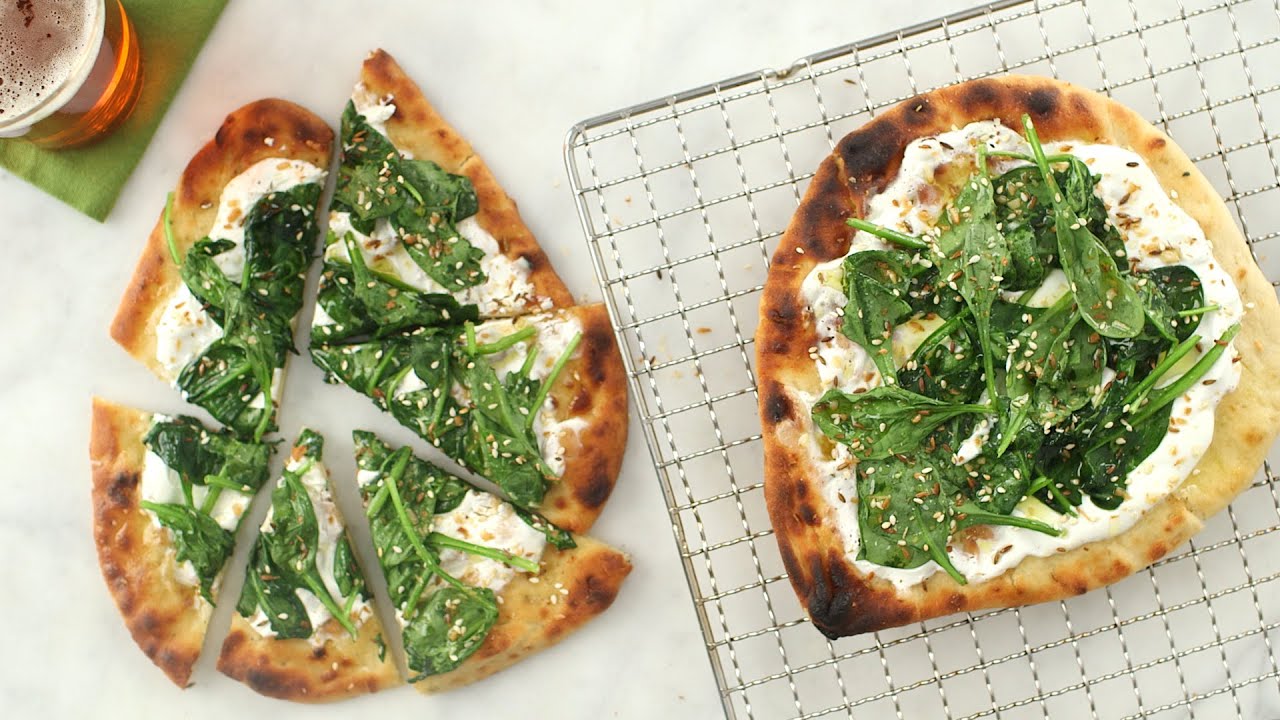 Spinach and Yogurt Flatbread - Everyday Food with Sarah Carey