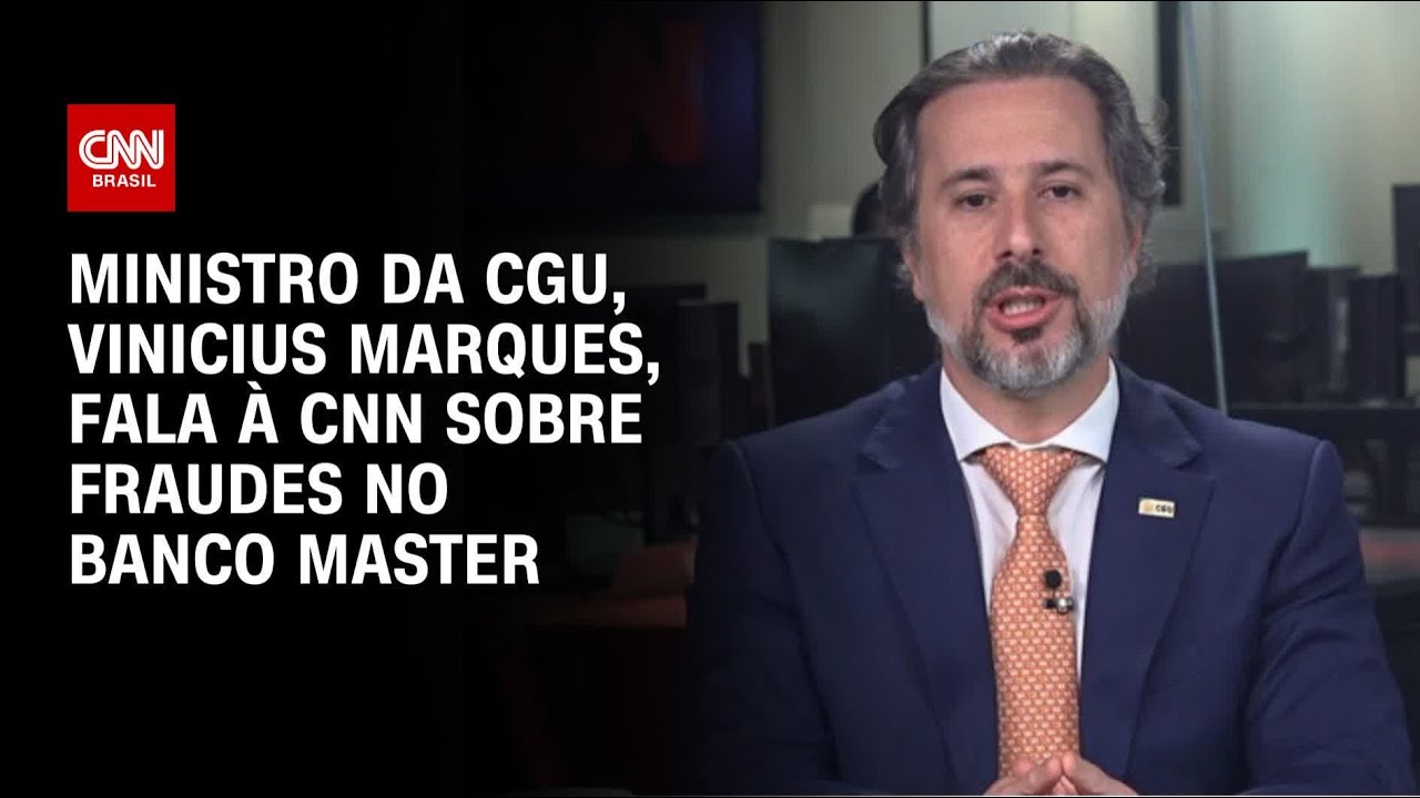 Ministro da CGU fala à CNN sobre fraudes no Banco Master; veja | CNN 360º