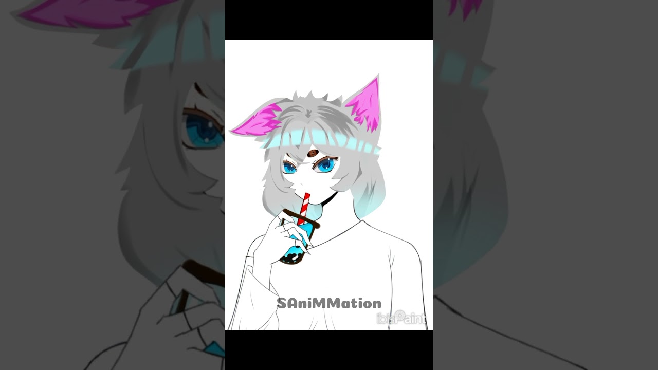 Meow there! 😻 #SAniMMation #SAniMMe #ibispaintx #Fyp #meowdrawing #drawing