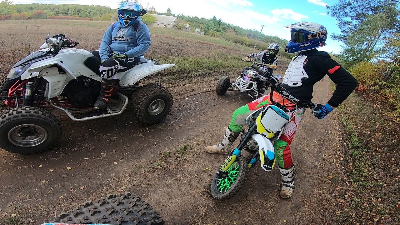Żwirownia Quady / Jazda z ekipą | LTR450 | KTMer6 | Access CB500 | MRF140rc