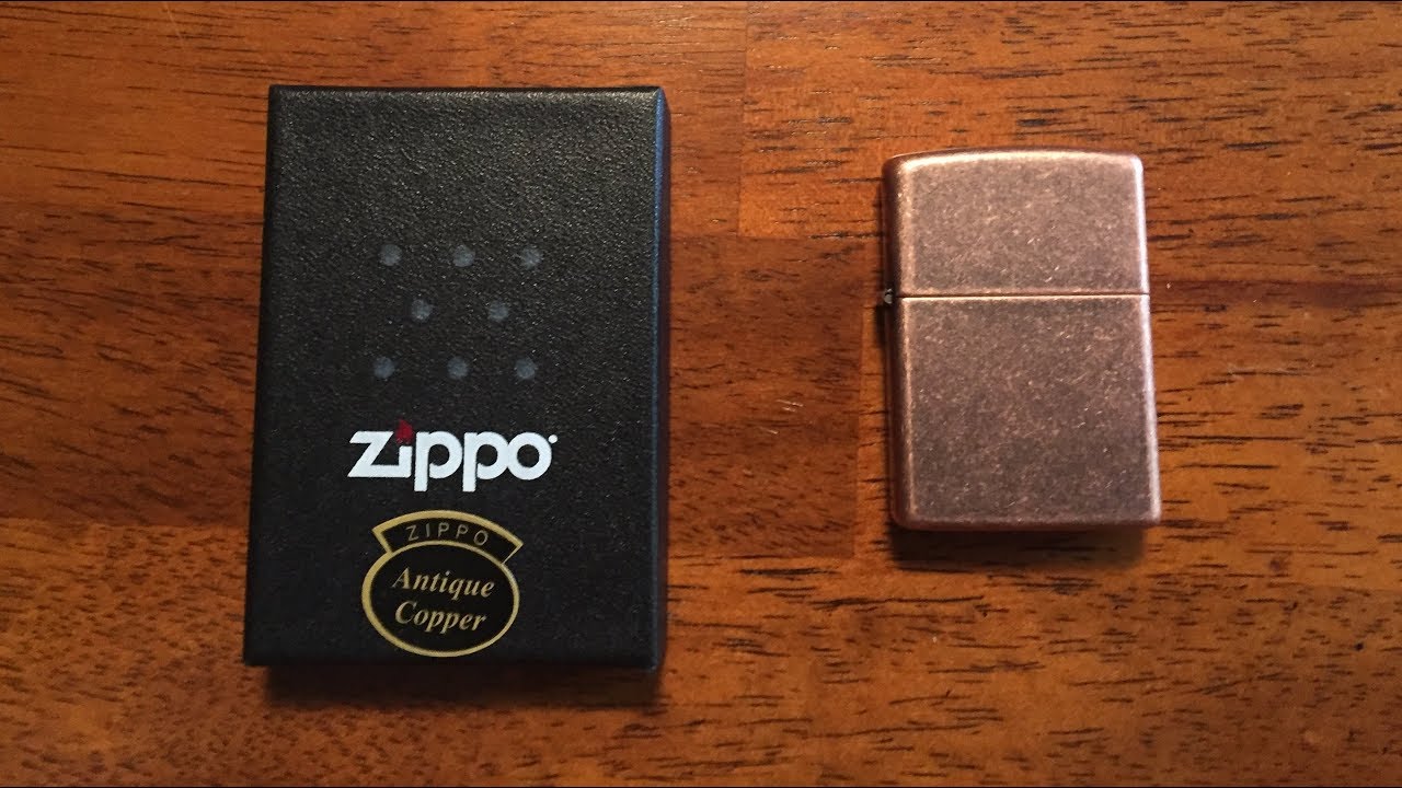 New Zippo - Antique Copper (301FB) + Exciting Overfilling Incident