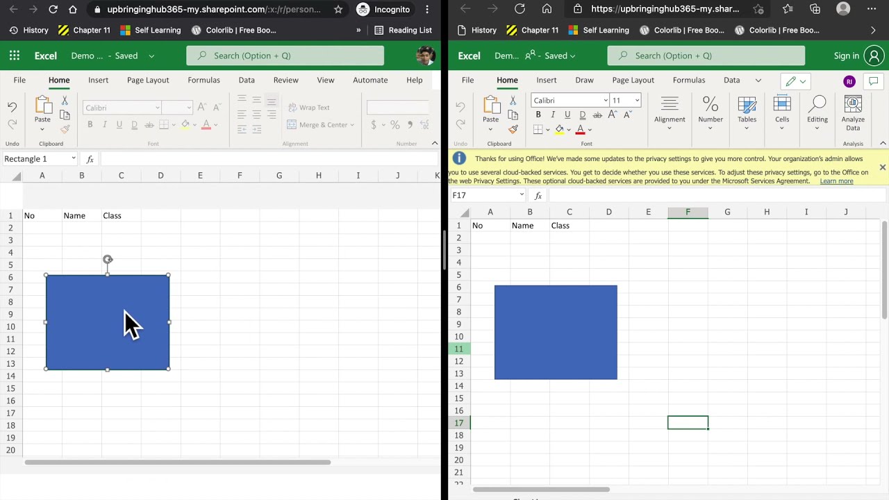 Co-authoring your file via OneDrive