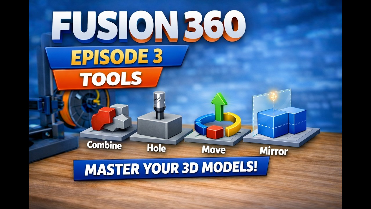 Fusion 360 for Beginners Episode 3 Tools