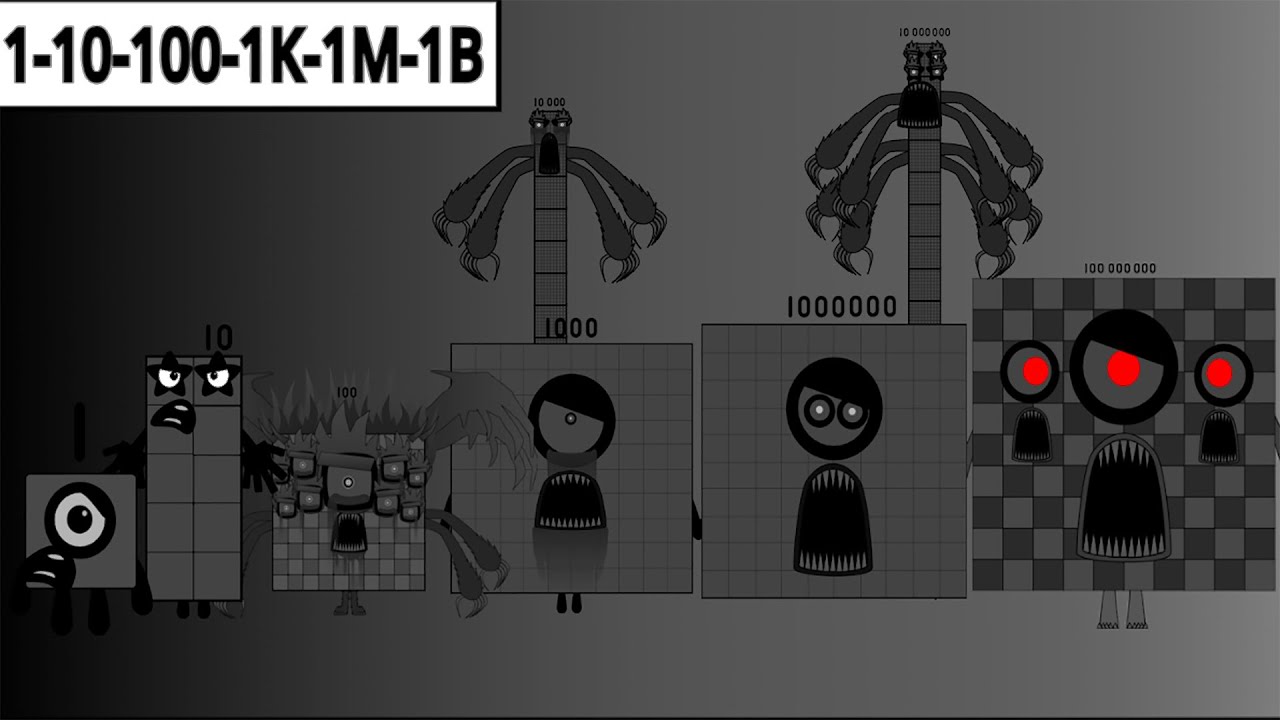 Looking For Uncannyblocks band but 20s nightmare (1-1000 000 000) But All Blackbi  (My Band Version)