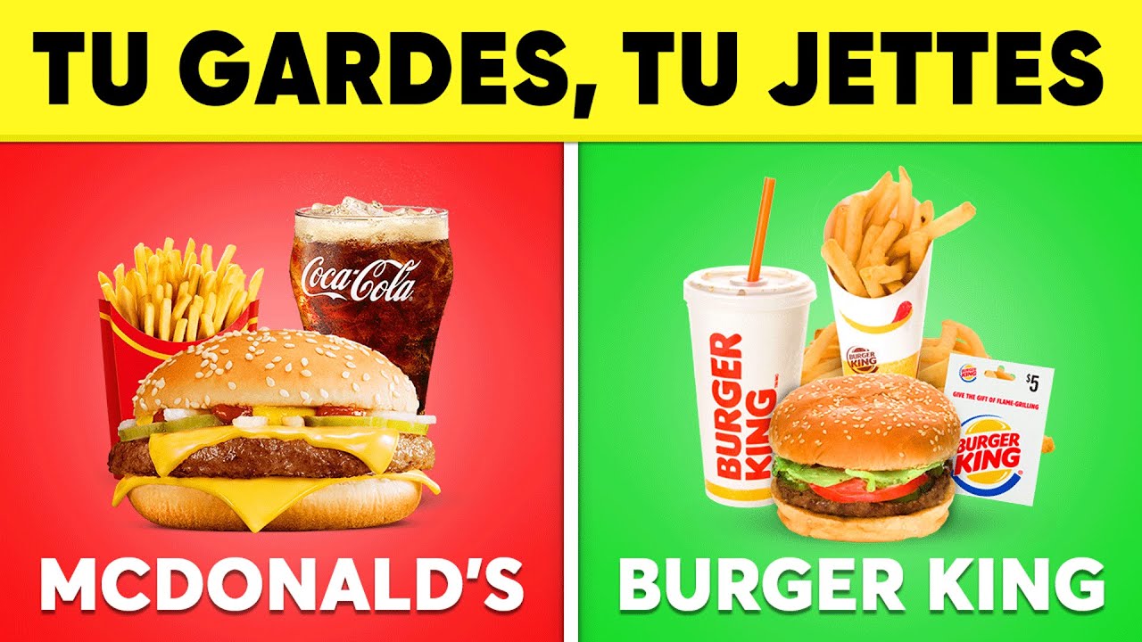 Tu GARDES, tu JETTES | JUNK FOOD 🍔🍟