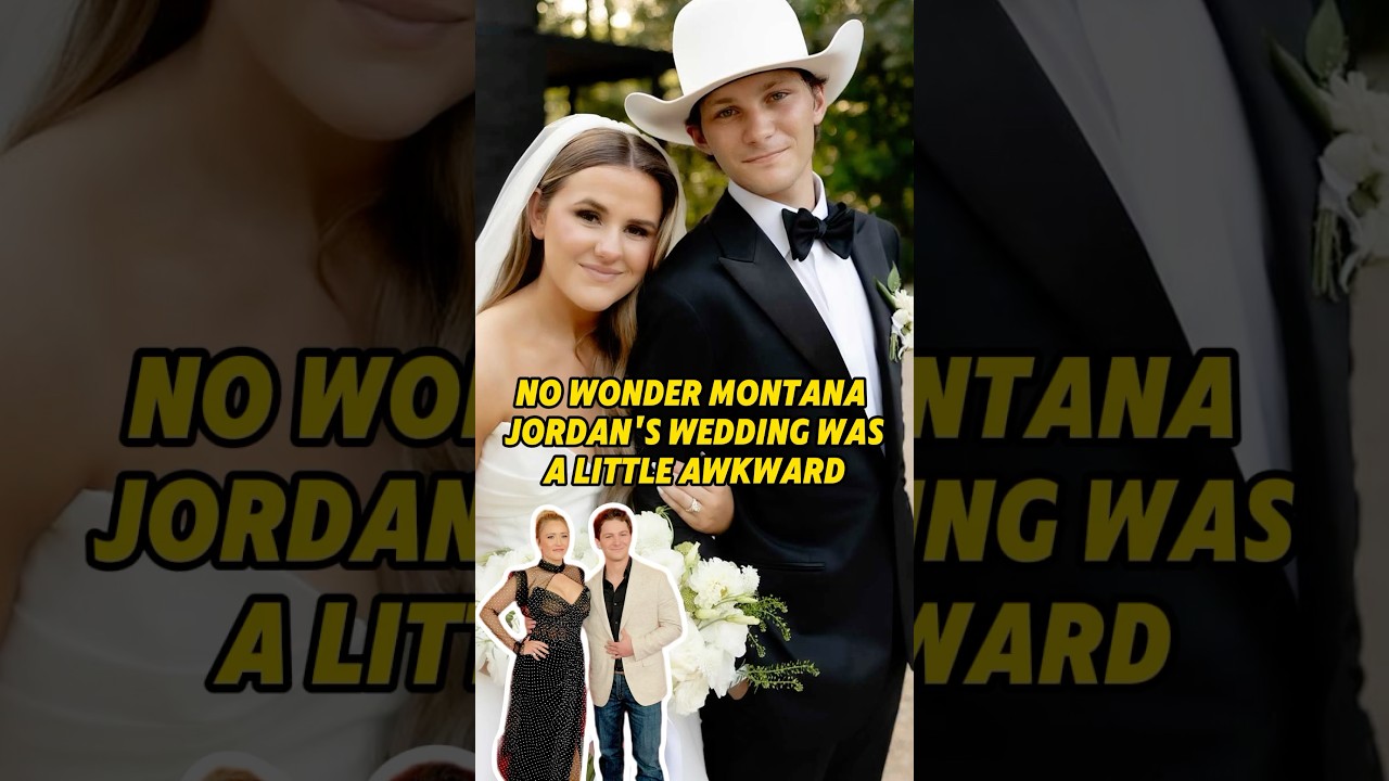 No wonder Montana Jordan&rsquo;s wedding was a little awkward#montanajordan #wedding