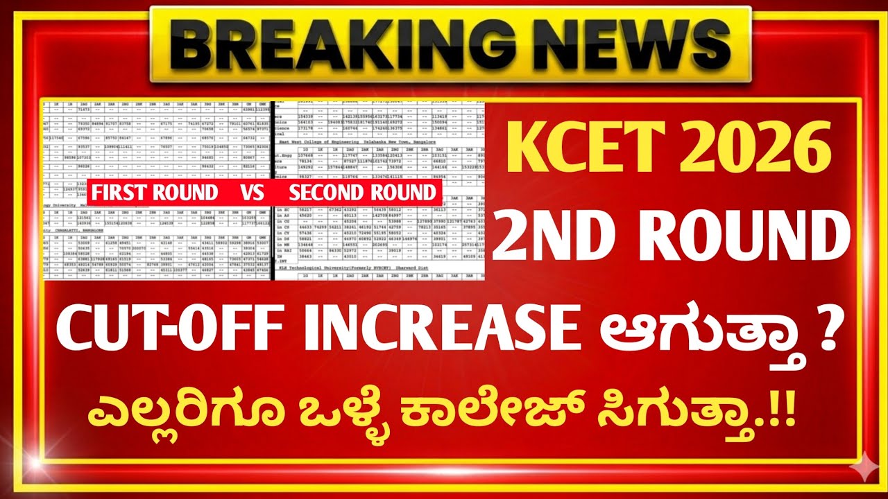 KCET 2ND ROUND OPTION ENTRY 2026 | OFFICIAL KEA UPDATE | KCET UPDATES 2026 | KCET 2ND ROUND CUTOFF