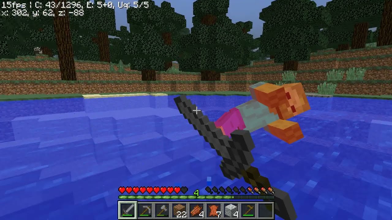 Eaglercraft 1.8.8 gameplay part 2