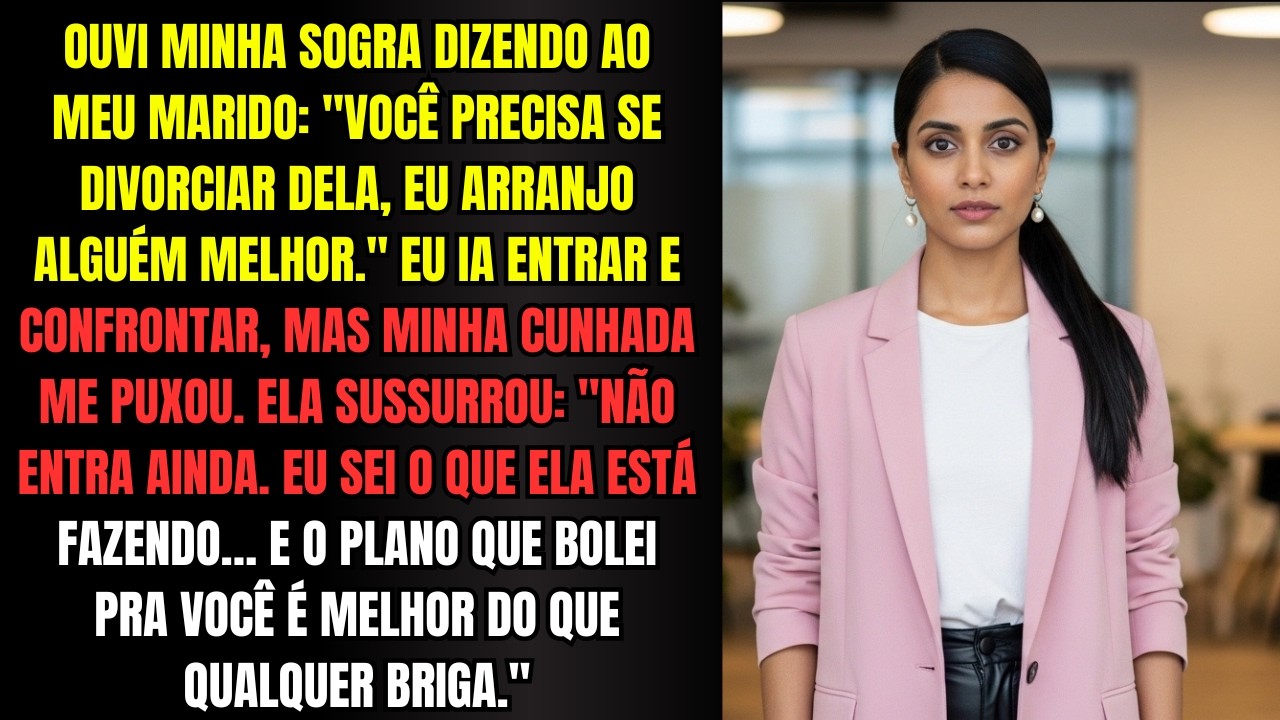 Ouvi minha sogra dizendo ao meu marido: 