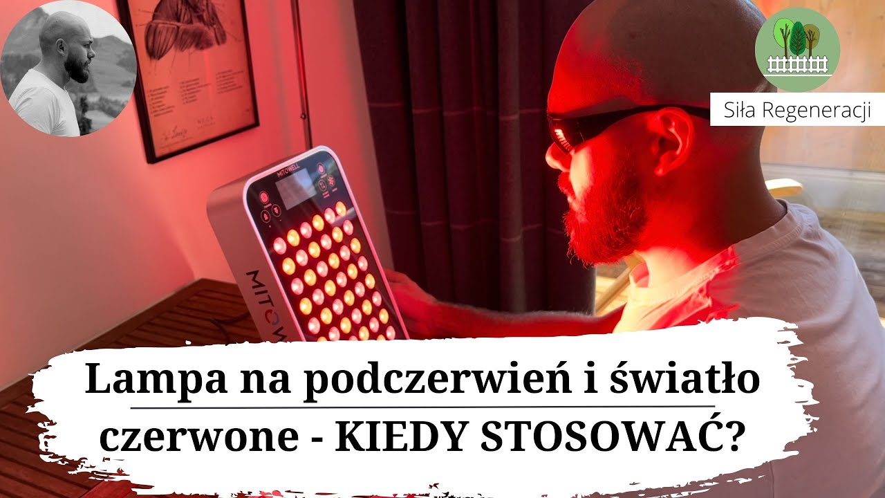 Lampa na podczerwień i światło czerwone