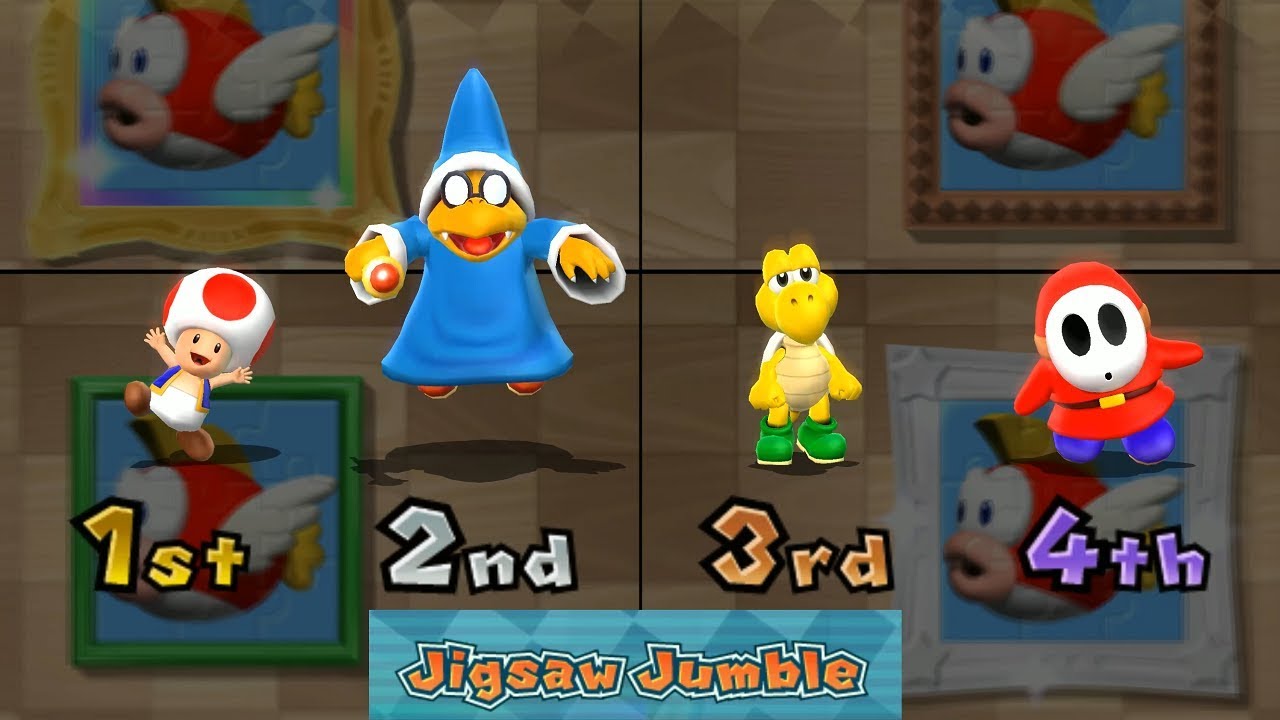 Mario Party 9 - Jigsaw Jumble and Other Minigames Step It Up (Toad Gameplay)| Cartoons Mee