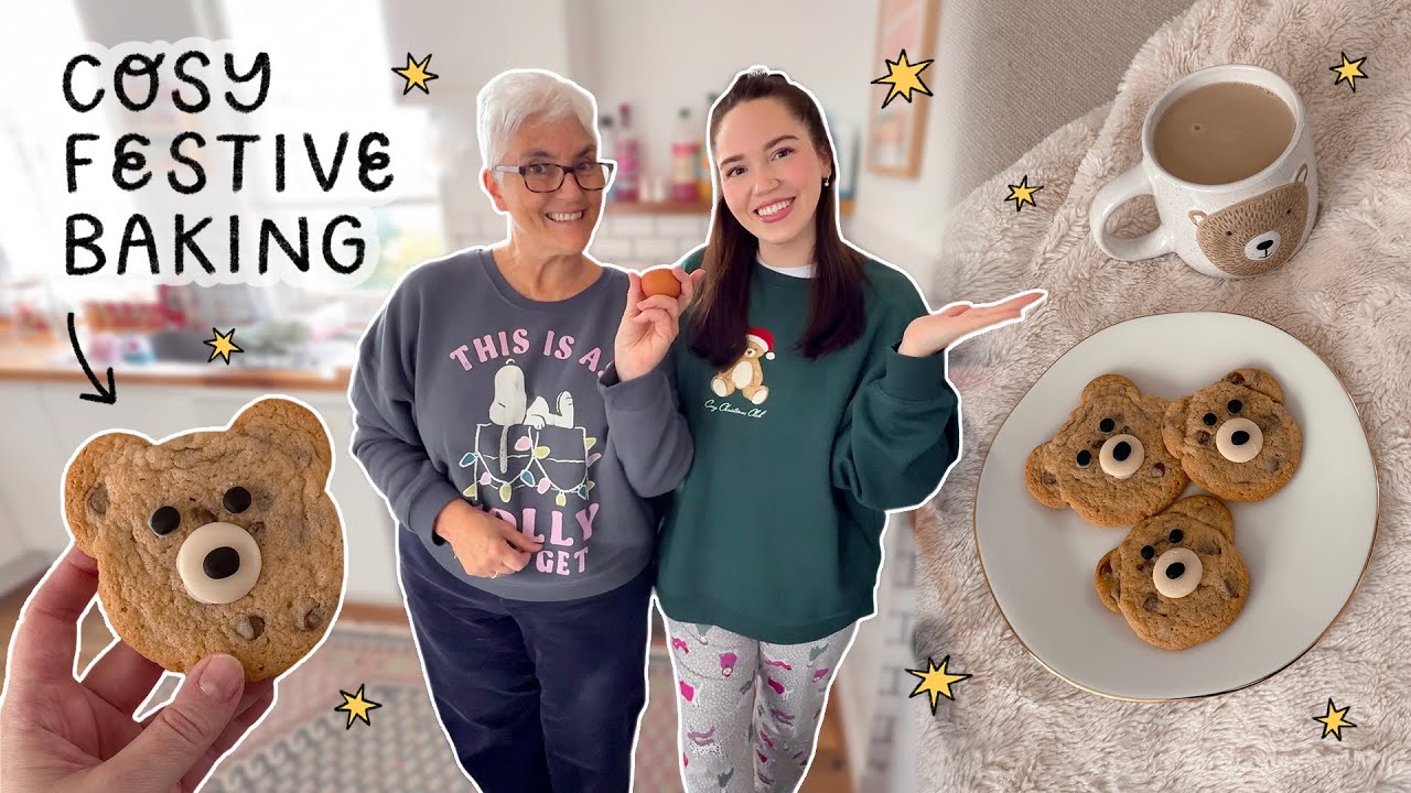 Уютная праздничная выпечка с Джейн! 🧸 Милейшее печенье в виде мишки 🍪✨