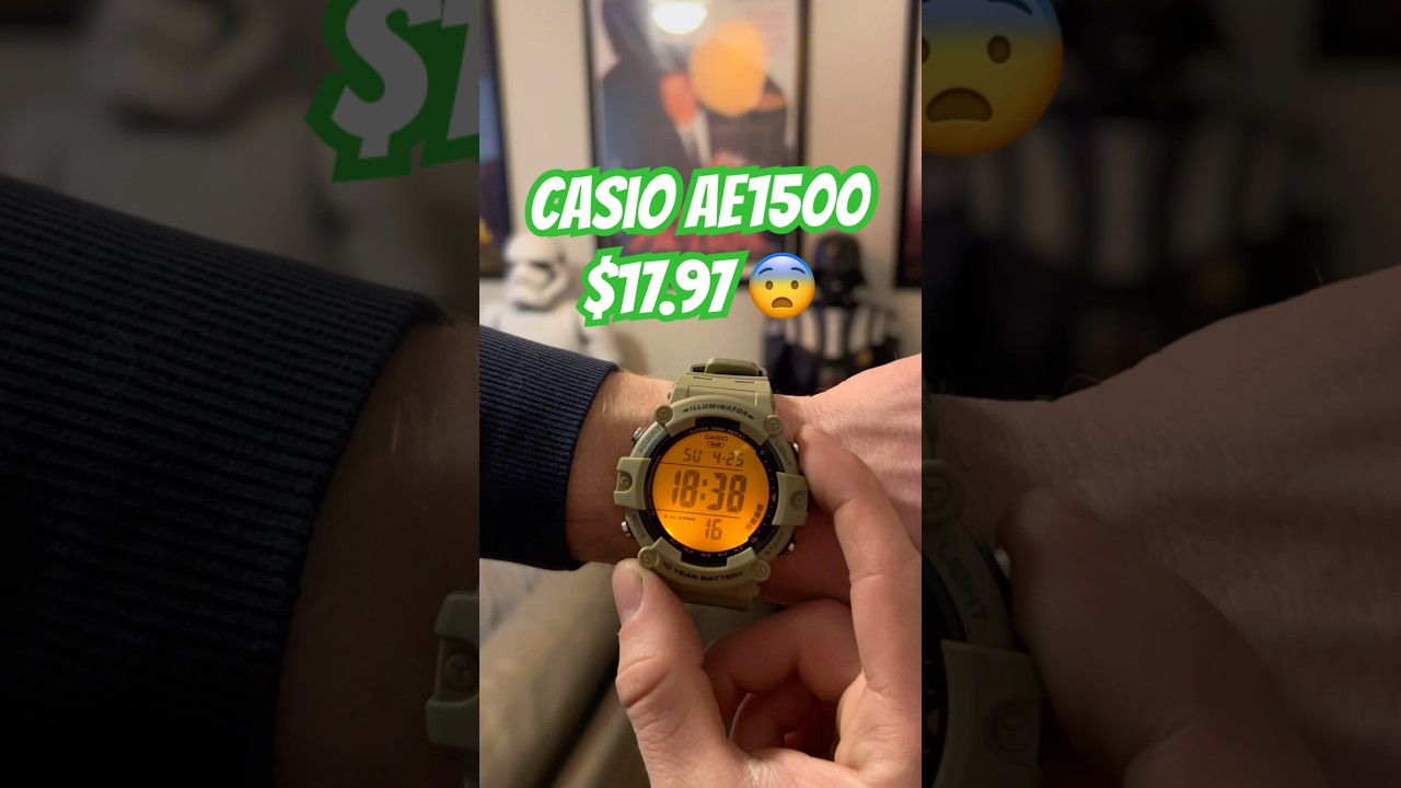 Best Budget Watch Under $20? Casio Illuminator AE-1500 Unboxing! #casio #casiowatches #digitalwatch