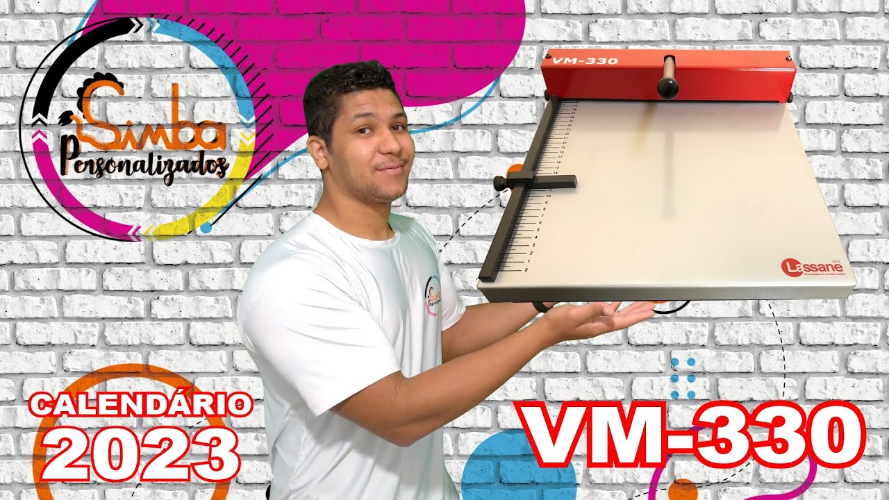 CALEND&Aacute;RIO DE MESA 2023 - PASSO A PASSO - VINCADEIRA VM 330 #calend&aacute;rio #lassane #vincadeira