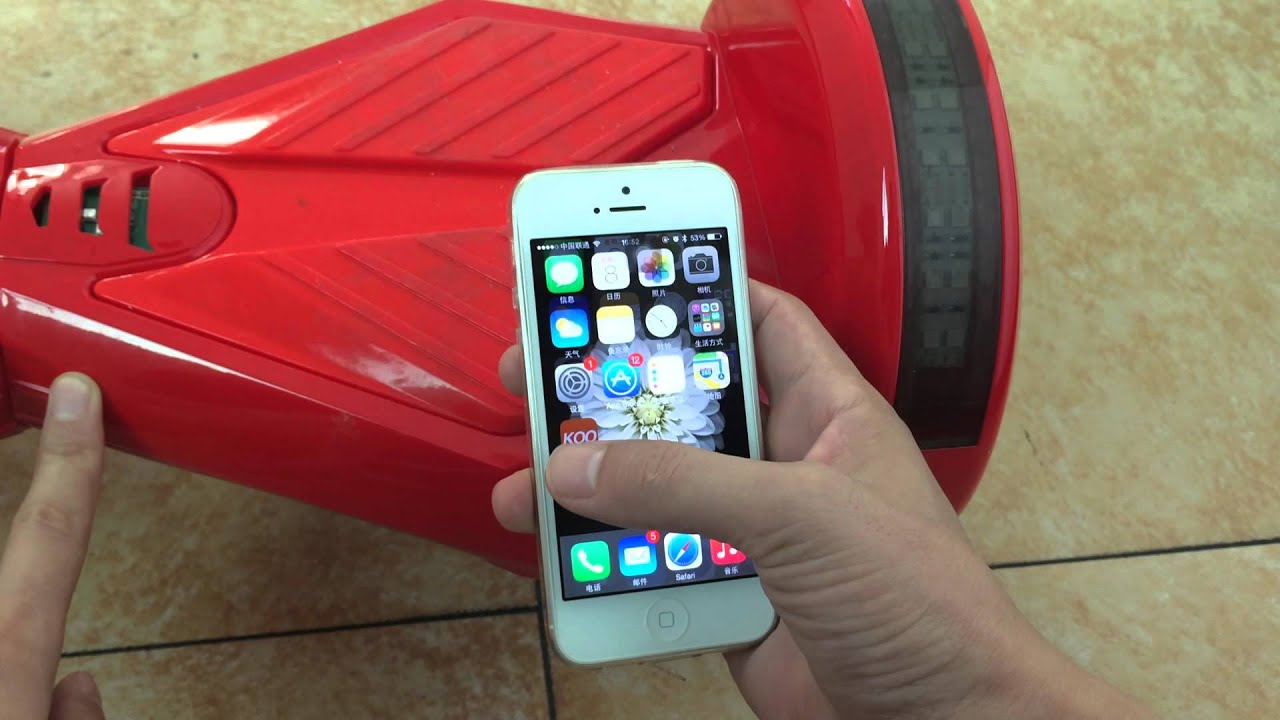 smart balancing qual wheel with light control app