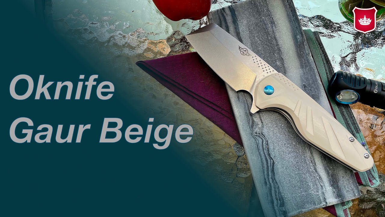 Oknife Gaur Beige - Obozowo-wypadowy tasak