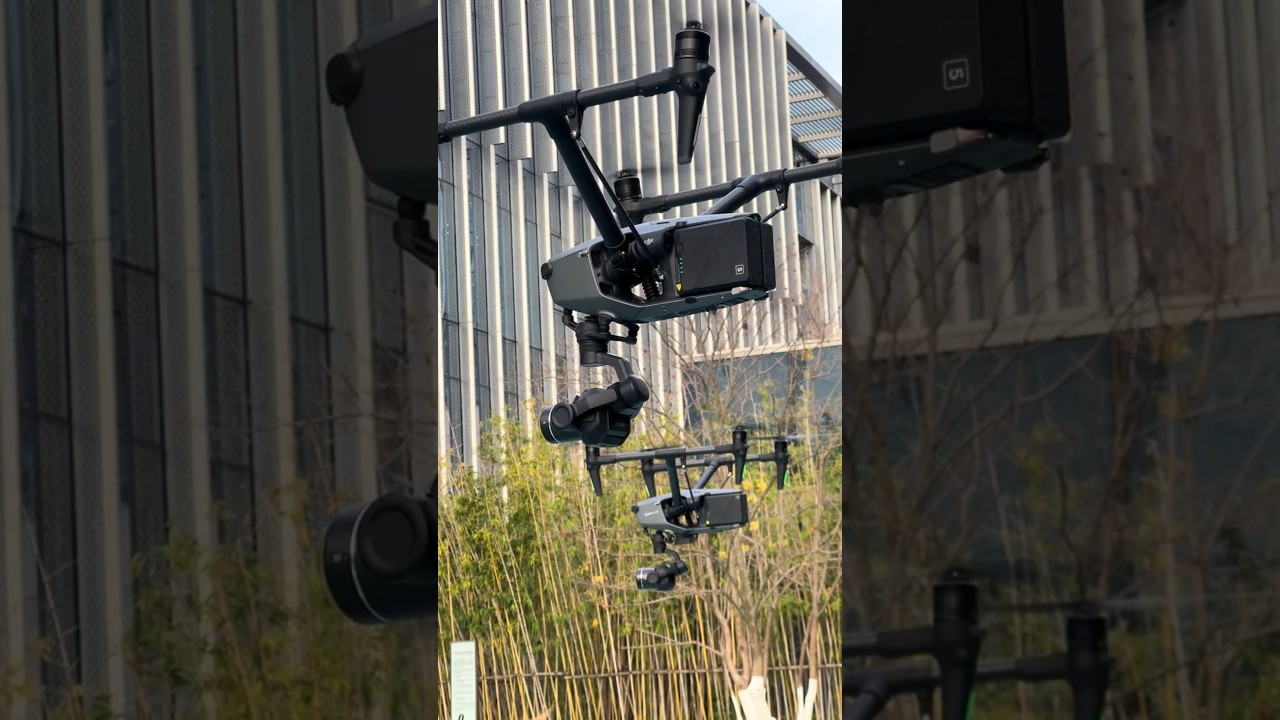 DJI Inspire 3 Drones Ultimate Duo 🥵🔥 #dji #drone #shorts #shortsfeed #viralshorts #youtubeshorts