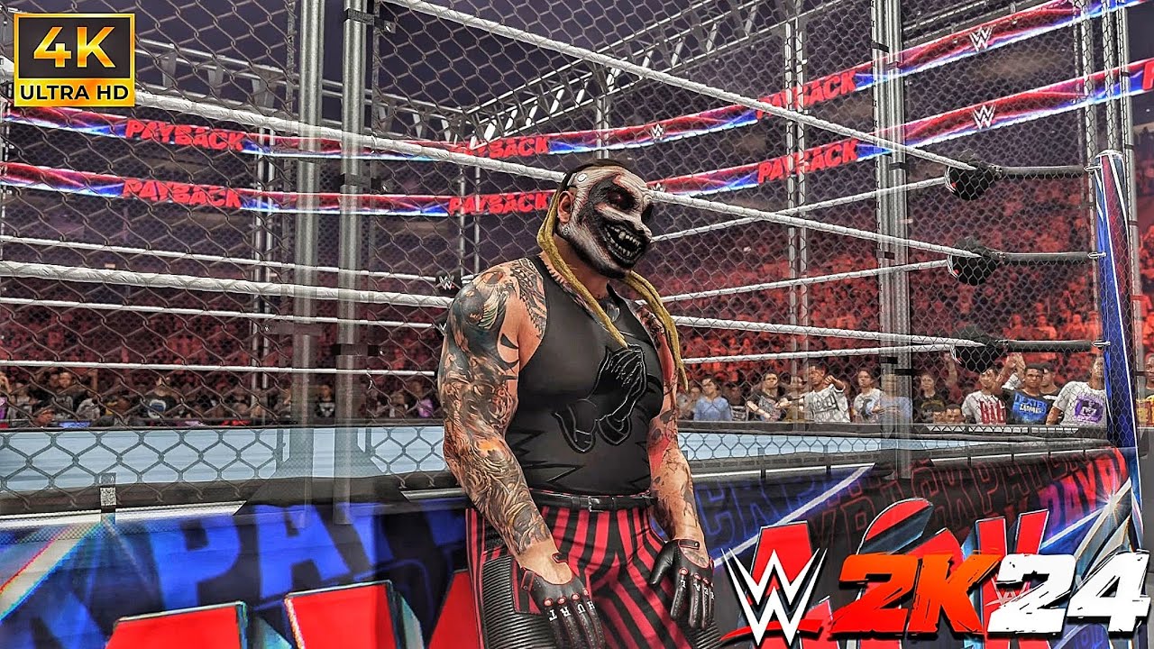 Геймплей WWE2K24: Финд Брей Уайатт против Кейна