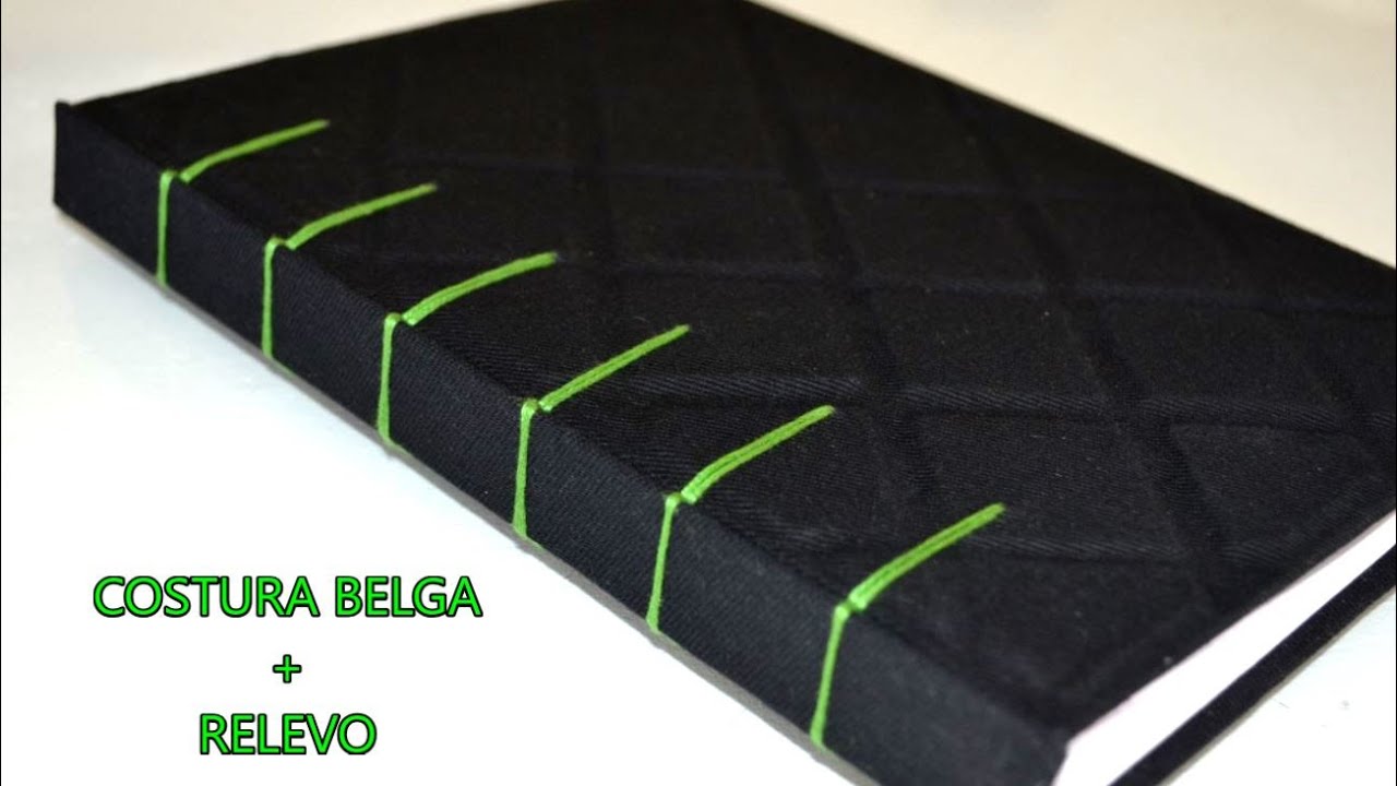 ENCADERNAÇÃO ARTESANAL - COSTURA BELGA ou SECRETA + CAPA COM RELEVO