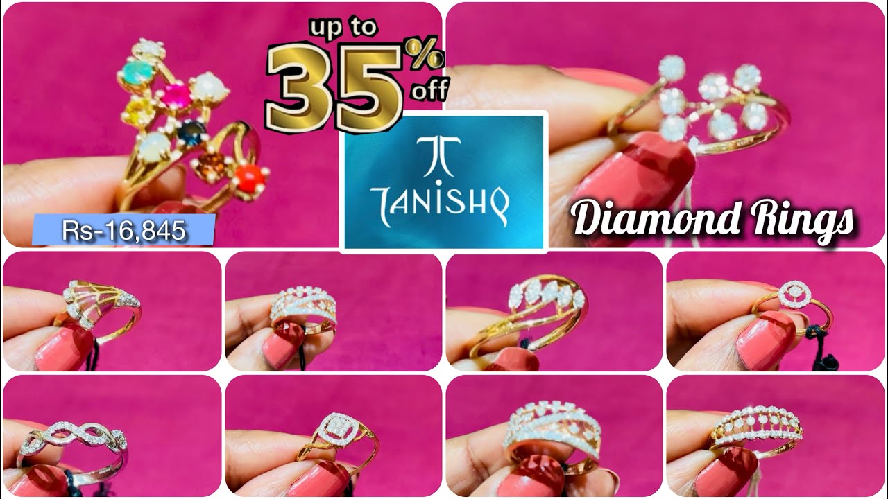 Up To 35% Off Tanishq new Diamond Rings 💍 | 0.84gm started Diamond Ring designs with price | Tanishq