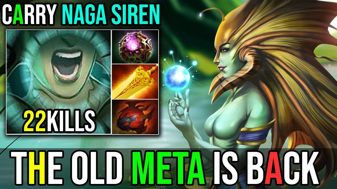 The Old Meta is Back [Naga Siren] Hard Carry Items Build With Epic Dodge 22Kills | Dota 2 Highlights