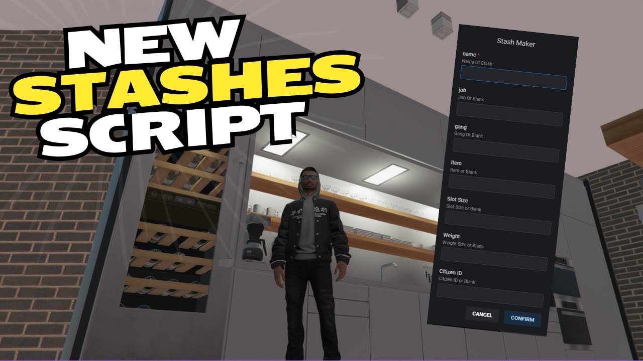 QBCore - FREE Stashes Script | Install & Showcase | FiveM Tutorials 2024