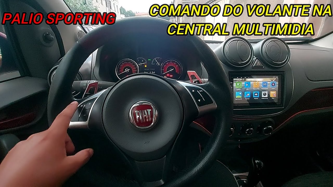 COMO INSTALAR COMANDO DO VOLANTE NA CENTRAL MULTIMIDIA ANDROID NO PALIO SPORTING