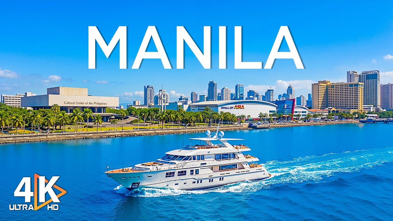 Manila 4K Drone Footage | Golden Bay Sunsets, City Lights & Coastal Skyline