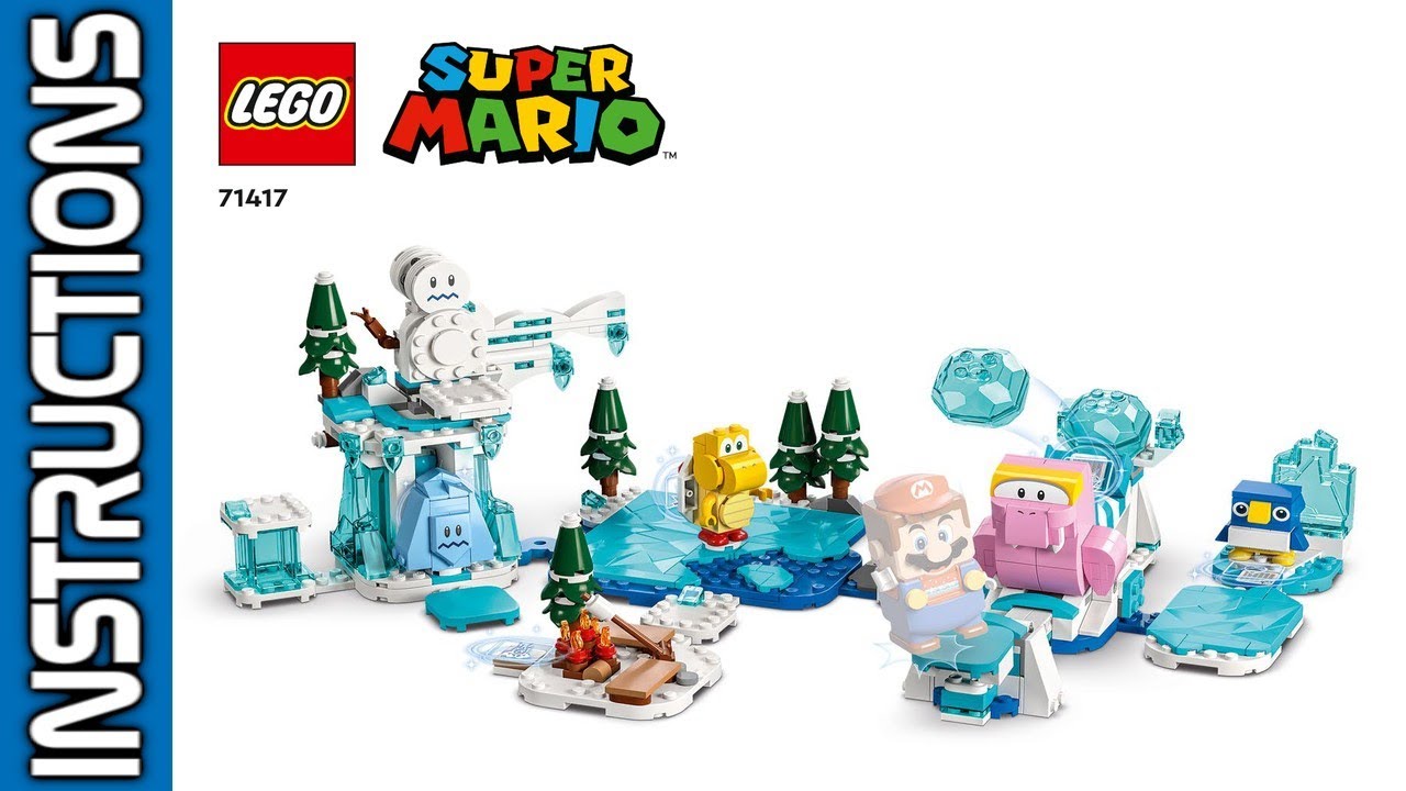 🧱📖LEGO 71417 Fliprus Snow Adventure Expansion Set Instructions - How to Build!! | Super Mario | 2023