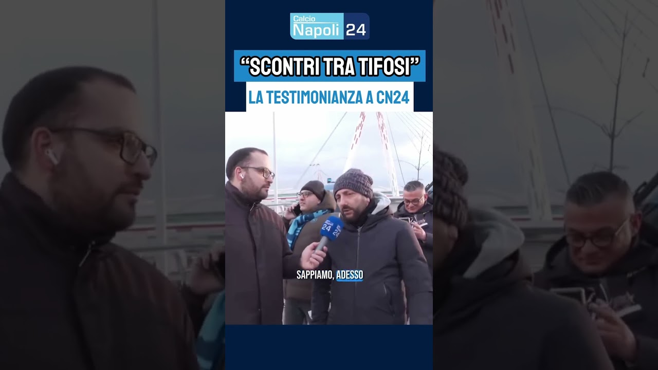 SCONTRI fra tifosi di NAPOLI e LAZIO: la testimonianza di un tifoso a CN24 ⚠️🗣️