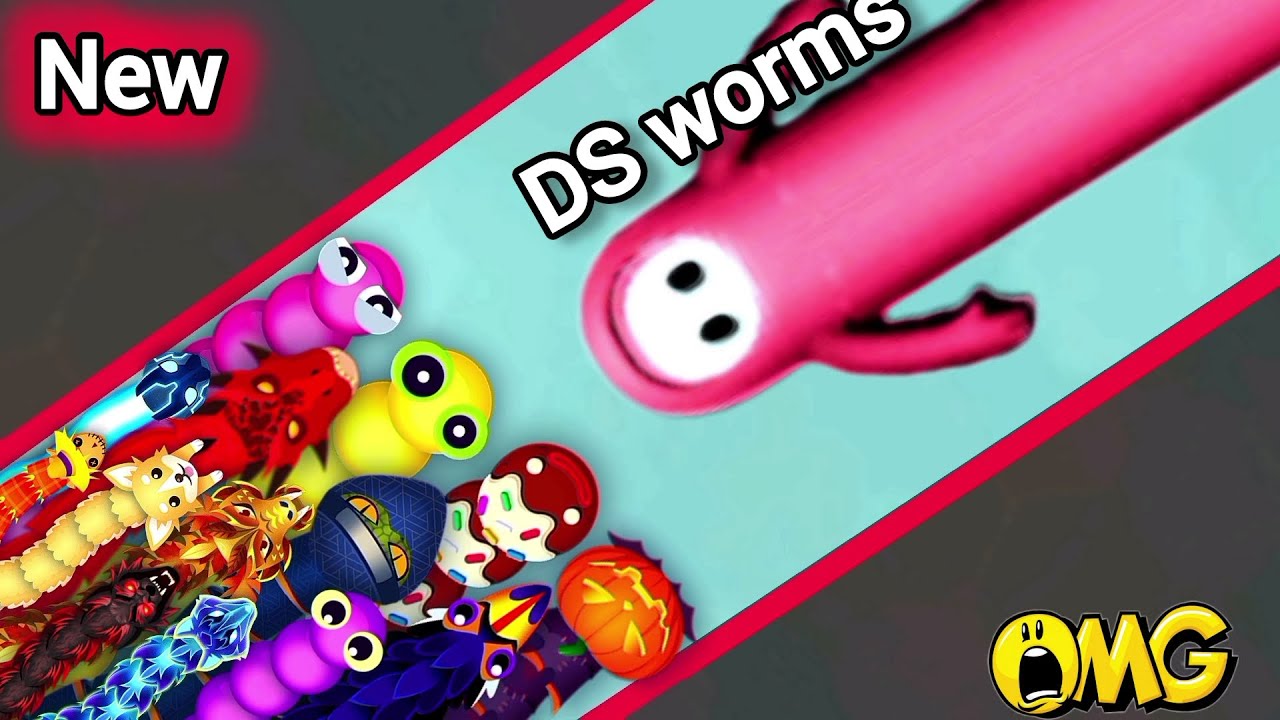 Epic 😱Snake io high level snake killing  🐍 Pink bean snake skin 🐍 gameplay||  Ds worms