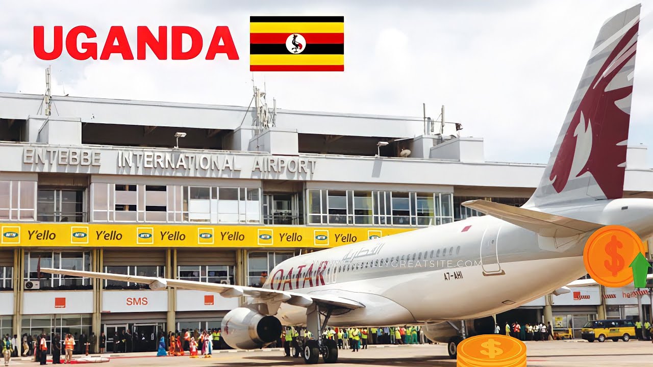Drive Tour to Entebbe International Airport Uganda 🇺🇬
