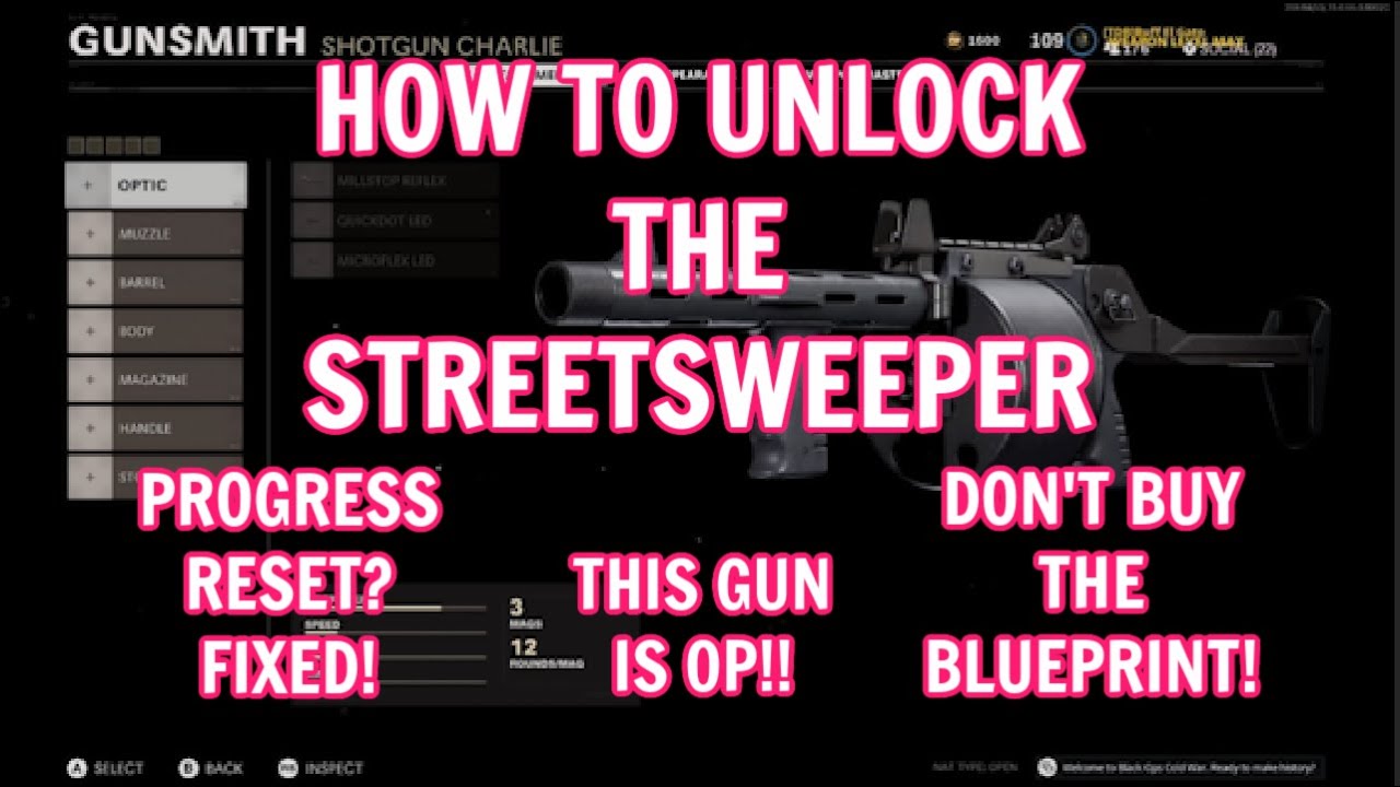Cold War-How to Unlock the New Shotgun (Streetsweeper)