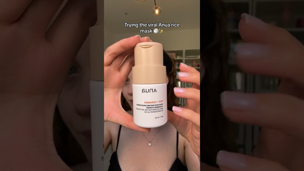 VIRAL ANUA RICE 🌾 MASK 😄#anua #viralskincare #ricemask #facemask #ricemask #viralskincare #kbeauty
