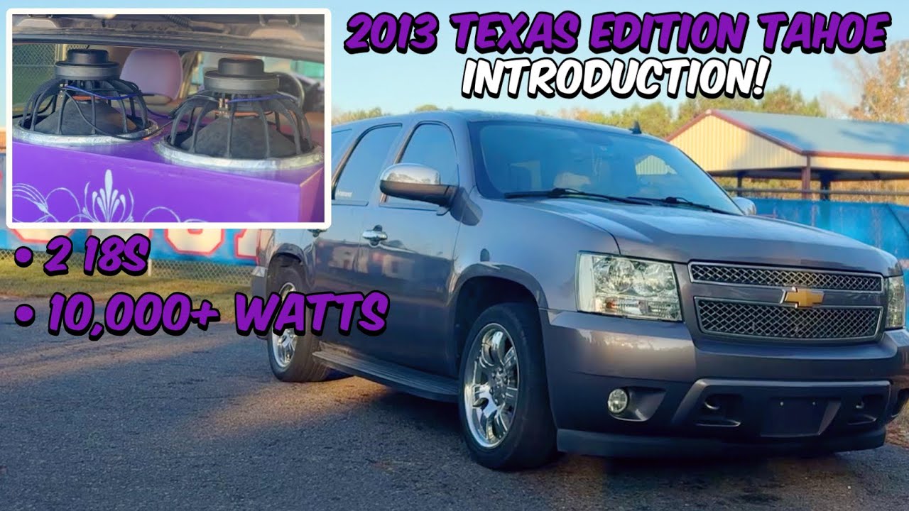 My Dropped 2013 Texas Edition Tahoe | Two Fi 18” Subwoofers on 7k watts | Full Walkaround